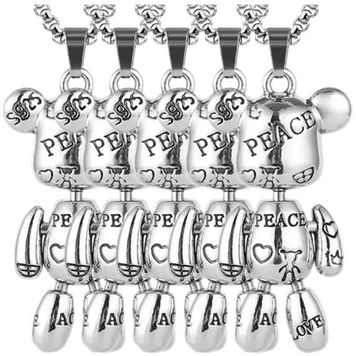 Osos Cadenas y Dijes BearNeck03 MXEKE-005 Collares Colgantes