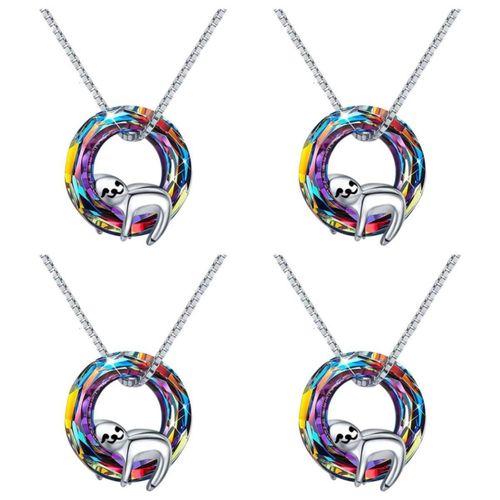 Dije y Cadenas de Perezosos SlothyNeck09 MXNEC-004 Collar Rolo con Dije de Perezoso