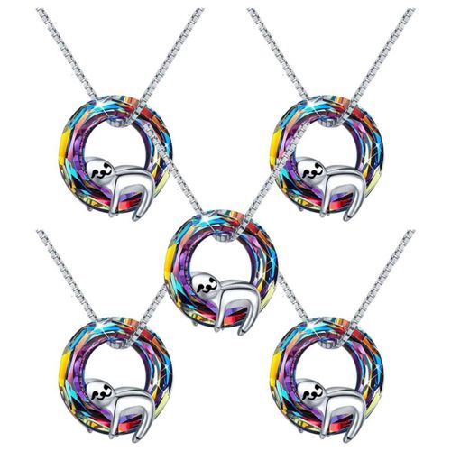 Dije y Cadenas de Perezosos SlothyNeck09 MXNEC-005 Collar Rolo con Dije de Perezoso