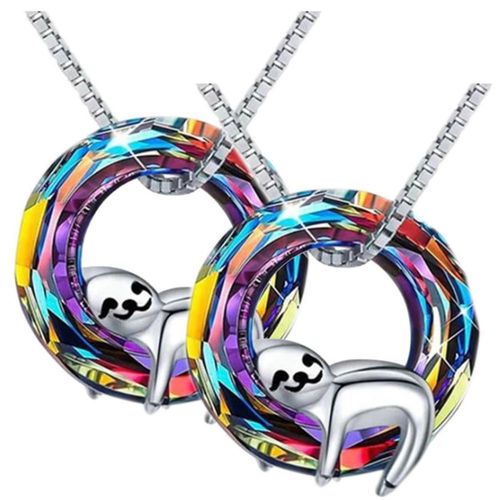 Dije y Cadenas de Perezosos SlothyNeck09 MXNEC-002 Collar Rolo con Dije de Perezoso