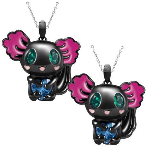 Cadenas Hermosas de Ajolote AxolotlNeck02 MXNEX-002 Colgantes de Moda