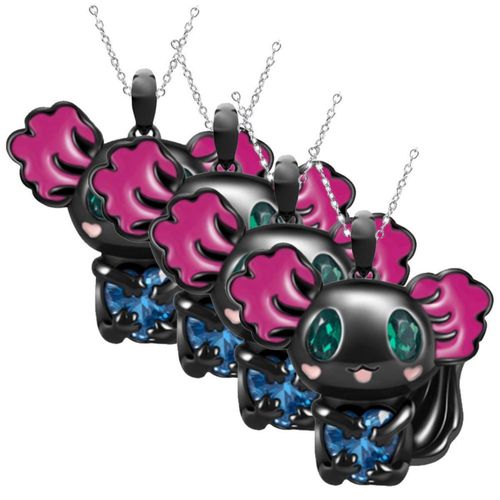 Cadenas Hermosas de Ajolote AxolotlNeck02 MXNEX-004 Colgantes de Moda