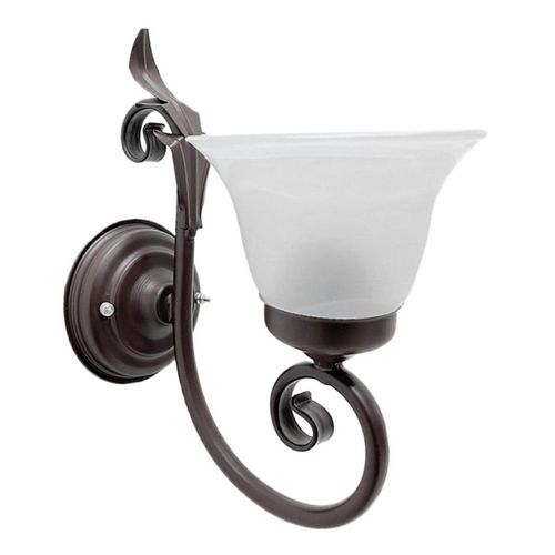 Lampara De Pared Luz Ideal, Arbotante Hoja Chocolate 106 BM.