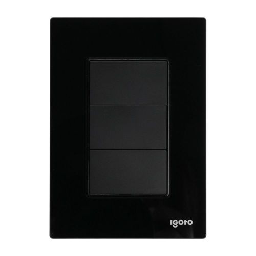 Placa ciega cristal negro