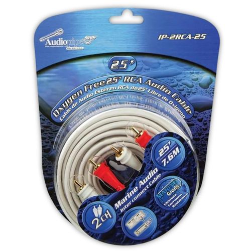 Cable RCA Marino Audiopipe IP-2RCA-25 7.6M Libre Oxigeno