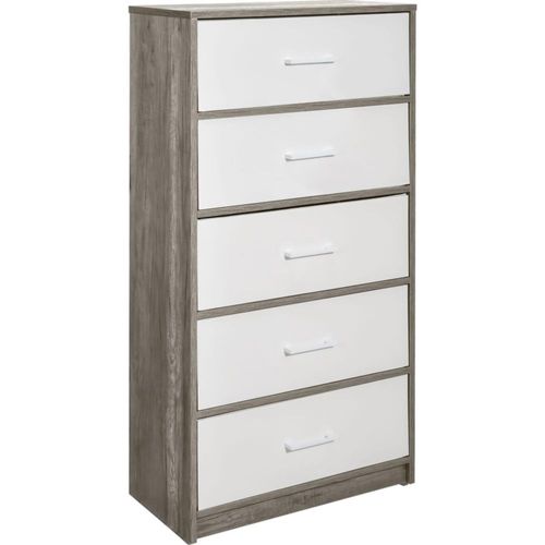 Mueble Comoda Cajonera 5 Cajones Tela Estructura Acero Mdf Houzer
