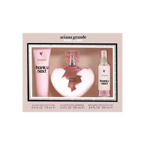SET ARIANA GRANDE THANK U, NEXT EAU DE PARFUM SPRAY 100ML/BODY MIST/CREMA CORPORAL