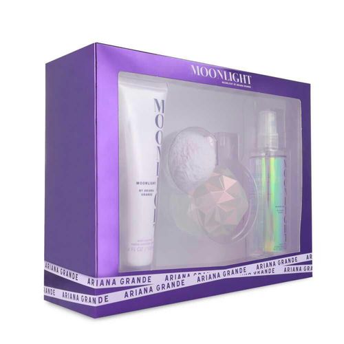SET ARIANA GRANDE MOONLIGHT 3PZS 100ML EDP SPRAY/BODY LOTION 100ML/SHOWER GEL 100ML.