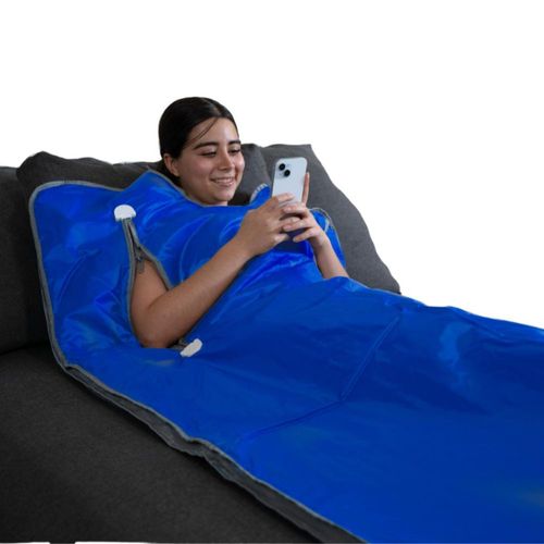 Manta Sauna De Infrarrojos Lejanos 30°C a 80°C Azul Get Well