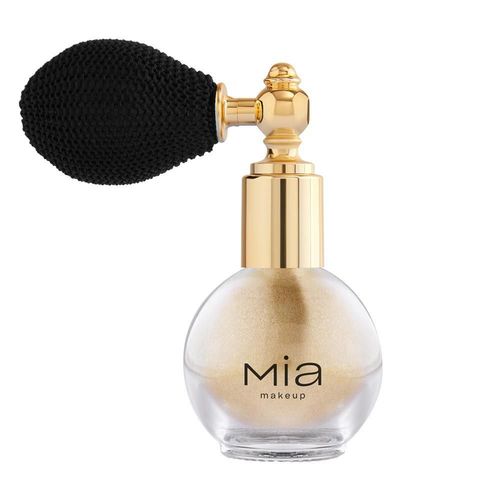 Iluminador en Spray Mia Cosmetics Powder perfumado Gold Glitter