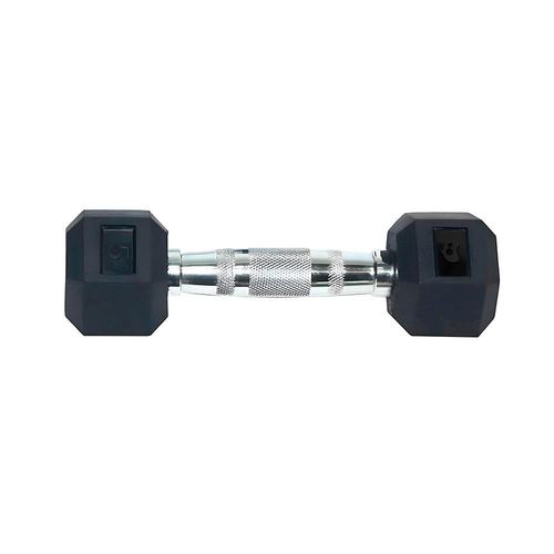 Mancuerna Hexagonal Bluelander 5 Lbs con Cubierta de Caucho y Mango de Acero