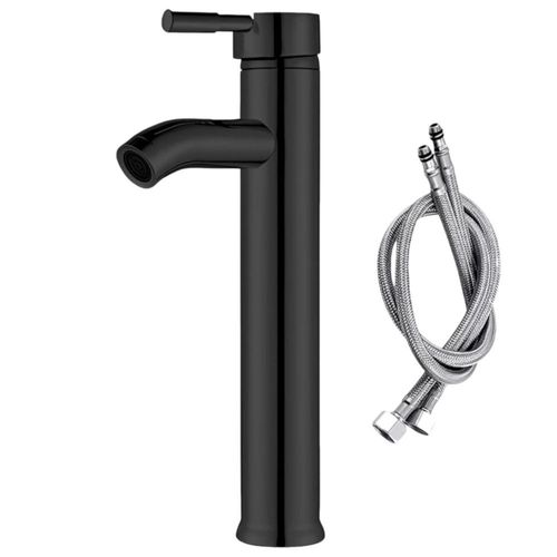 Llave para Lavabo Bluelander Negro Monomando Agua Caliente y Fría Moderna