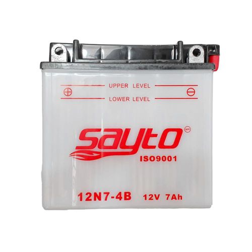 Bateria para moto 12N7-4B con acido Sayto