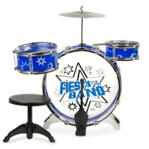 Bateria Ifantil Mytoy Fiesta Band Azul Mod 5701