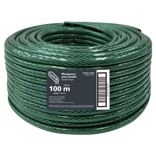 Rollo de Manguera Flexible Tricapa, IUSA, 100 m de 3/4\