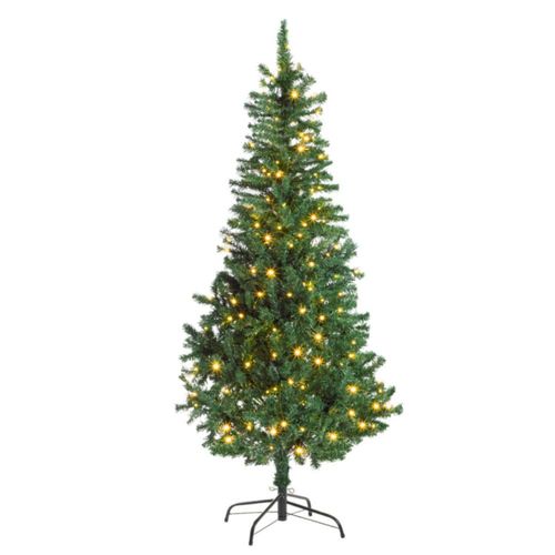 Árbol Navidad Artificial 2.10 M Con Luces LED Pino Frondoso