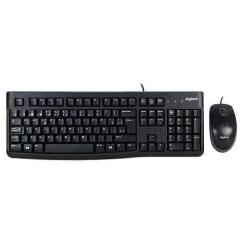 Teclado y Mouse Logitech MK120, USB. Color Negro. (Versión en Español)