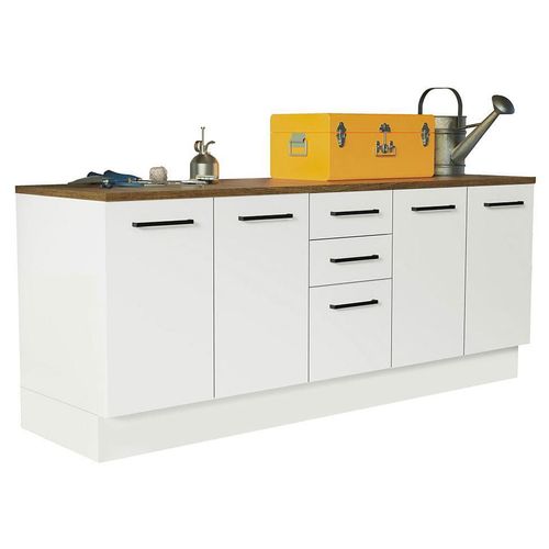 Kit Gabinete Bajo Almacenamiento Garaje Madesa 200cm BM