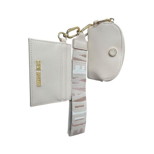 Monedero Unisex Steve Madden con Tarjetero y muñequera Beige