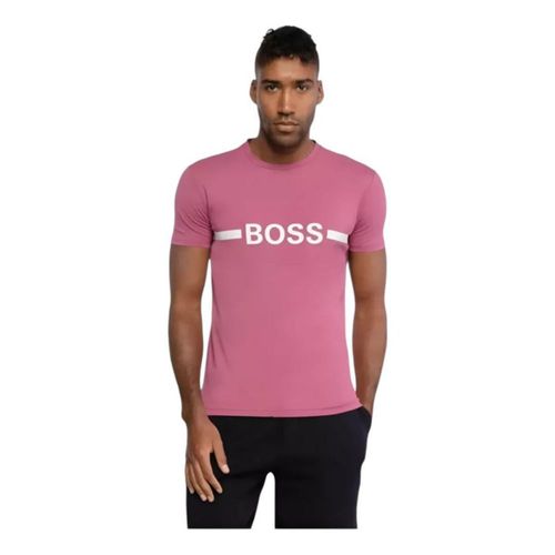 Playera Boss Beachwear Rosa Hombre