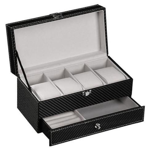 Relojero organizador para 4 relojes y joyeria