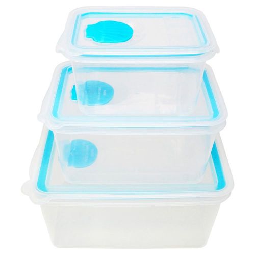 Juego de Recipientes Rectangulares Sea Shell Azul