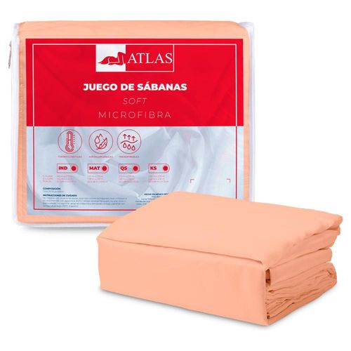 Juego de Sábanas King Size Salmon
