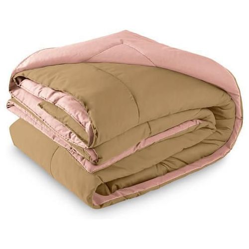 Edredón Matrimonial Doble Vista Salmon Khaki