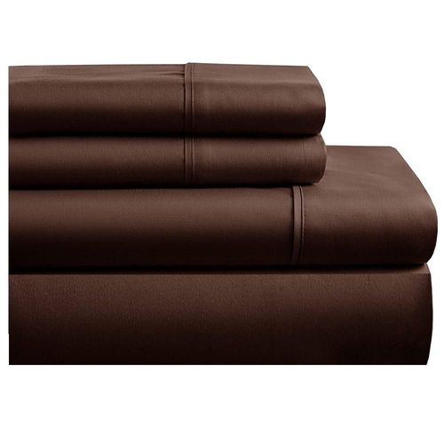 Juego de Sabanas 100% Algodón Frescas y Transpirables King Size Chocolate Kyuden Home