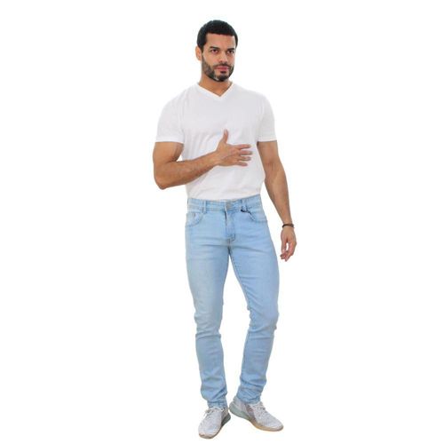 JEANS HOMBRE CORTE REGULAR SLIM FIT AZUL CLARO