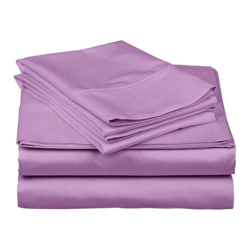 Juego de Sabanas Tacto Algodón Suaves y Duraderas Matrimonial Lila Kyuden Home
