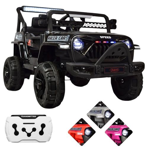 Camioneta Montable Electrica para Niños Control Remoto 12v - Negro