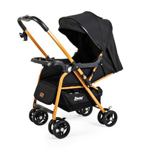 Carriola D'bebé Lal Plegable Reversible Con Portavasos Negro