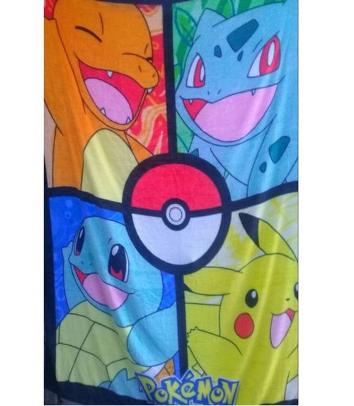 Cobija Frazada Pikachu Pokemon Poquer