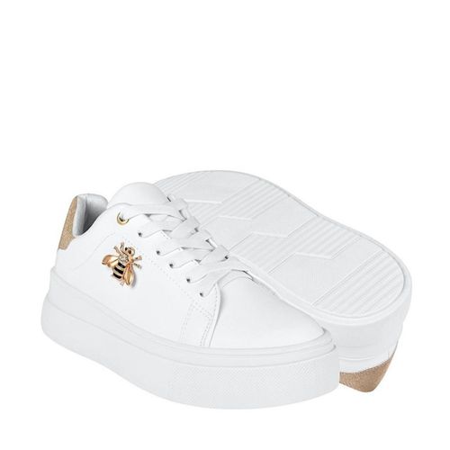 TENIS CASUALES DAMA STYLO 9125 SIMIPIEL BLANCO