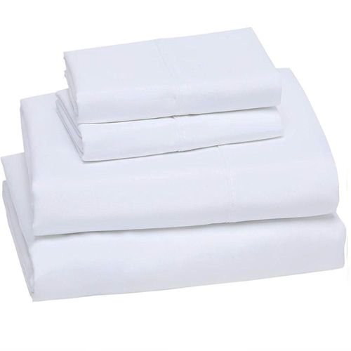 Juego de Sabanas Tacto Algodón Suaves y Duraderas King Size Blanco Kyuden Home