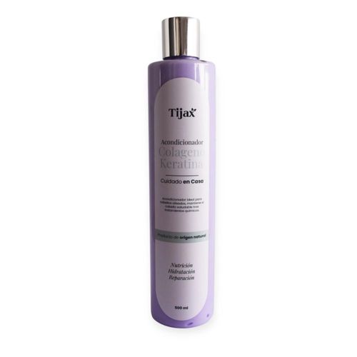 Acondicionador de Colágeno y Keratina TIJAX 500 ML, potencia la duración del alaciado