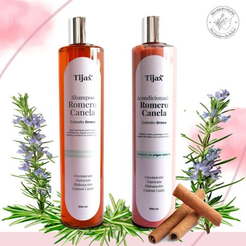 Duo Shampoo y Acondicionador Romero TIJAX 500 ML