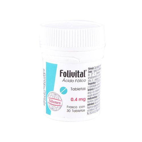 FOLIVITAL ACIDO FOLICO 0.4 mg Tableta