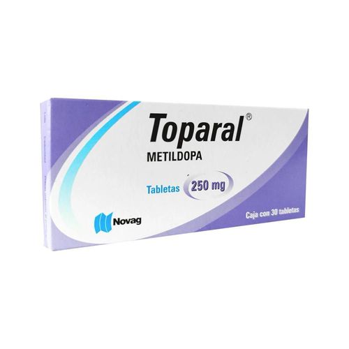 TOPARAL METILDOPA 250 mg Tableta