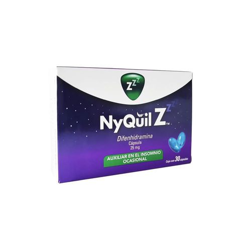 NYQUIL Z  DIFENHIDRAMINA 25 mg Cápsula