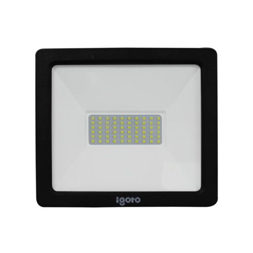 Reflector Led Negro 50 W Luz Calida