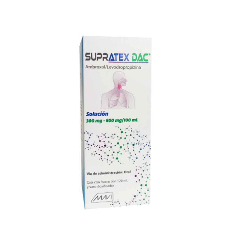 SUPRATEX DAC AMBROXOL - LEVODROPROPIZINA 600/300 mg Solución