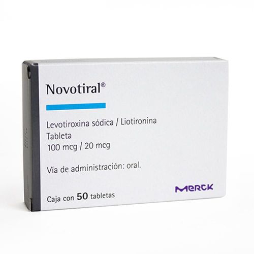 NOVOTIRAL LEVOTIROXINA - LIOTIRONINA 20 mcg/100 mcg Tableta