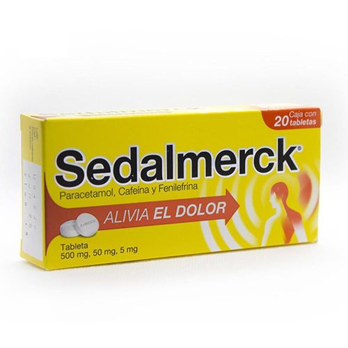 SEDALMERCK PARACETAMOL - CAFEINA - FENILEFRINA 500/50/5 mg Tableta