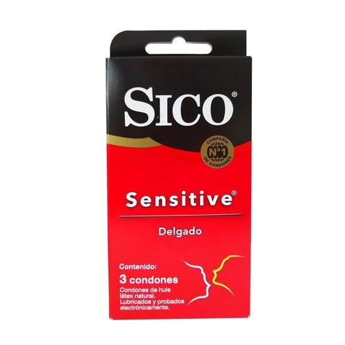 PRESERV SICO SENS FEEL CAR/3 PRESERVATIVO Paquete