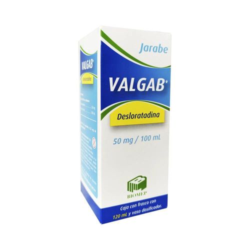 VALGAB DESLORATADINA 50 mg/100 ml Jarabe
