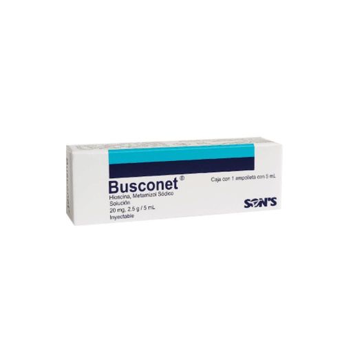 BUSCONET BUTILHIOSCINA - METAMIZOL SODICO 20 mg/2.5 g/5 ml Solución In