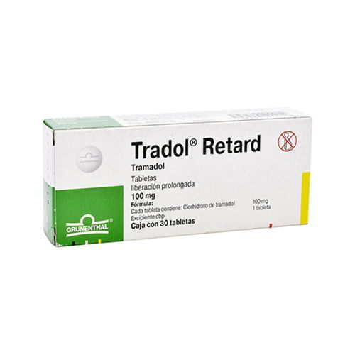 TRADOL RETARD TRAMADOL 100 mg Tableta Liberación Prolongada