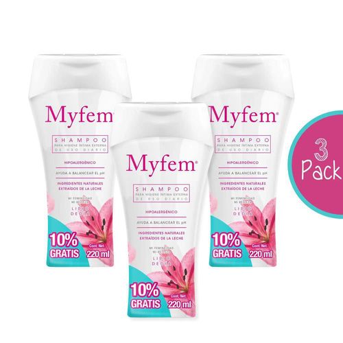 KIT MYFEM 3 SHAMPOO HIGIENE INTIMA Shampoo
